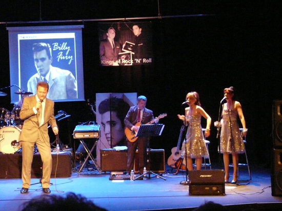 On stage with Colin Paul and The Persuaders - Billy Fury set